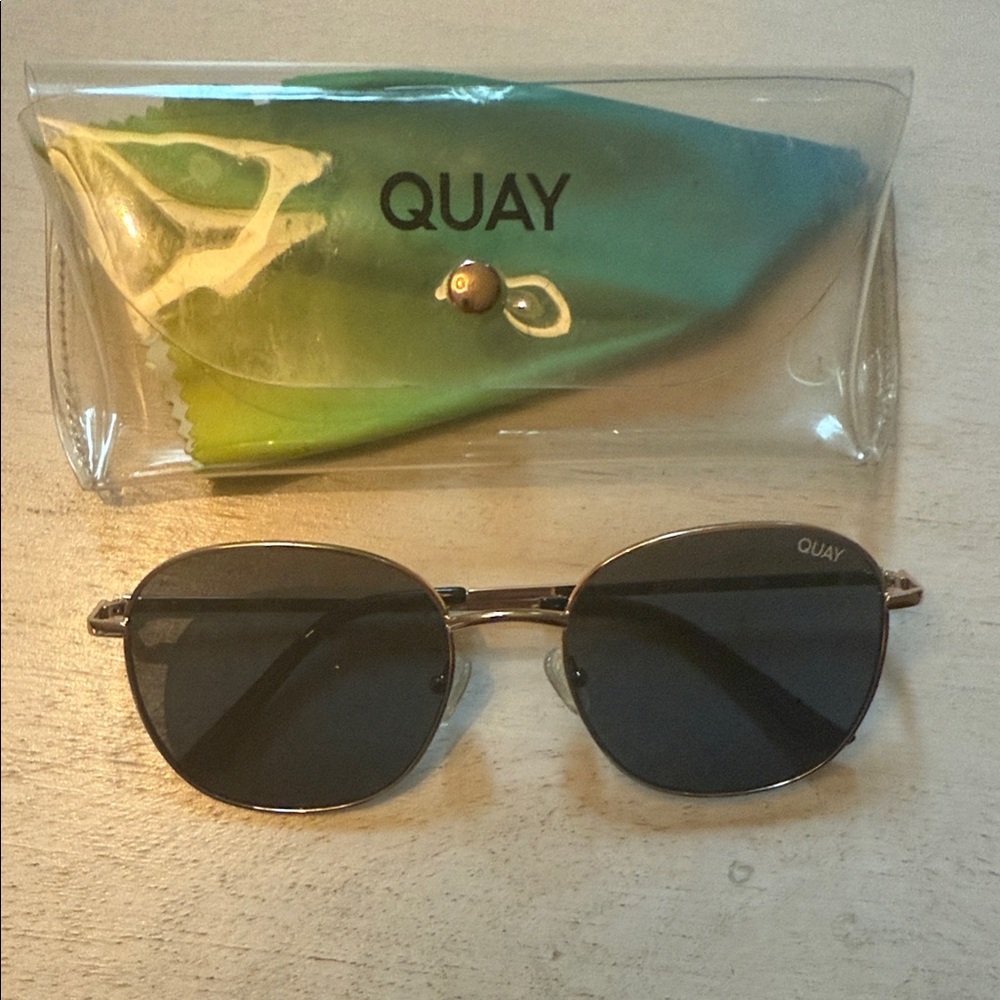 Quay Australia Silver Frame Sunglasses